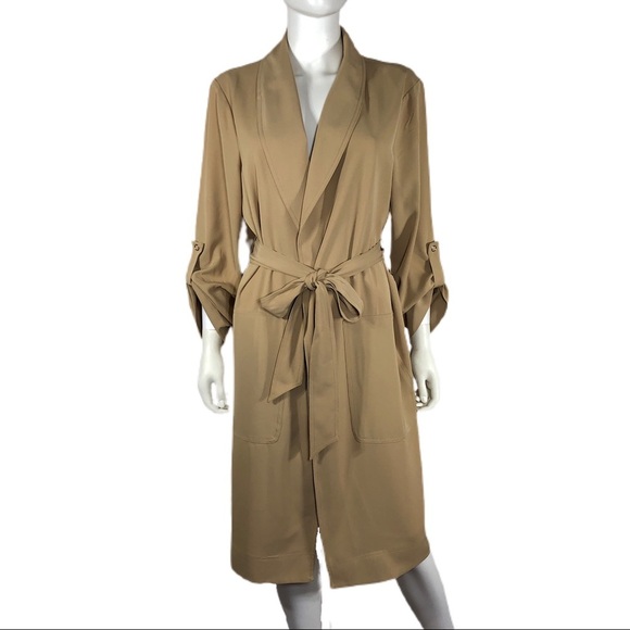 Alfani Roll-Up Sleeve Trench Jacket